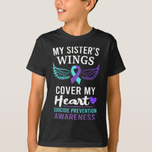 Die Flügel meiner Schwester decken Herzsuizidgedan T-Shirt