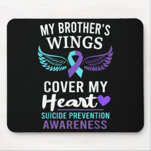 Die Flügel meines Bruders bedecken das Herz - Suiz Mousepad