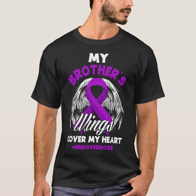 Die Flügel meines Bruders decken die Überdosierung T-Shirt (Vorderseite)