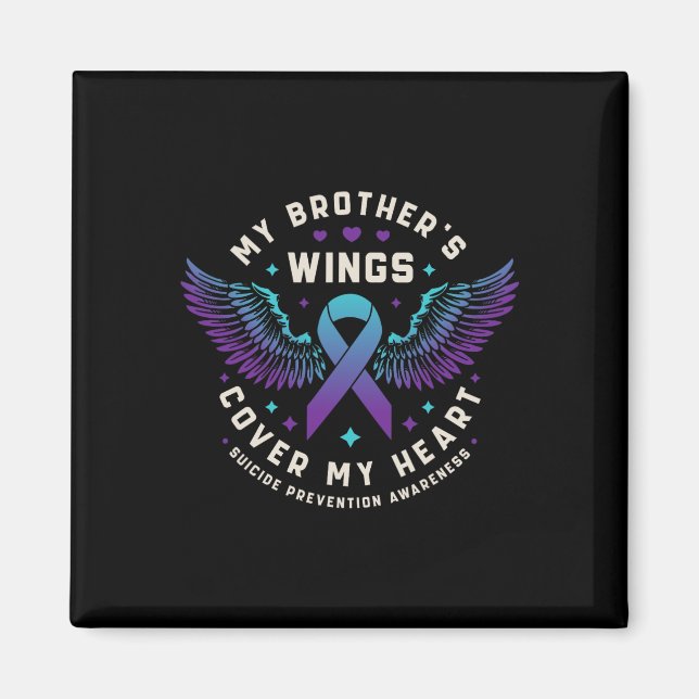 Die Flügel meines Bruders decken meinen Herzsuizid Magnet (Vorne)