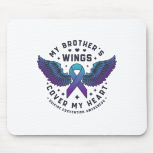 Die Flügel meines Bruders decken meinen Herzsuizid Mousepad