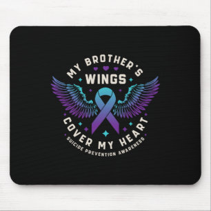 Die Flügel meines Bruders decken meinen Herzsuizid Mousepad