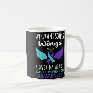 Die Flügel meines Enkels bedecken das Herz - Suizi Kaffeetasse