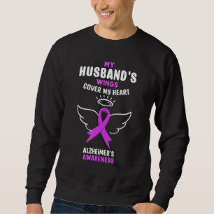 Die Flügel meines Mannes bedecken mein Herzband Al Sweatshirt