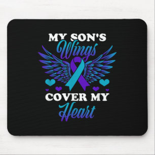 Die Flügel meines Sohnes bedecken mein Herz Suizid Mousepad