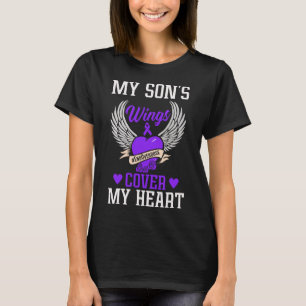 Die Flügel meines Sohnes bedecken mein Herz - Über T-Shirt