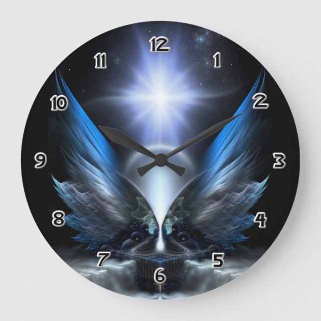 Die Flügel von Anthropolis Große Wanduhr (Vorderseite)