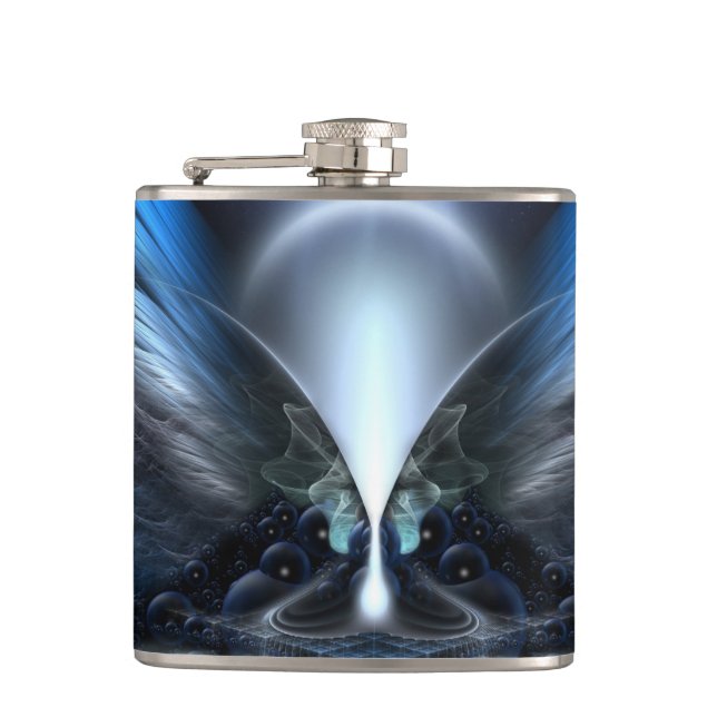 Die Flügel von Anthropolis Vinyl Wrapped Flask 6oz Flachmann (Vorderseite)