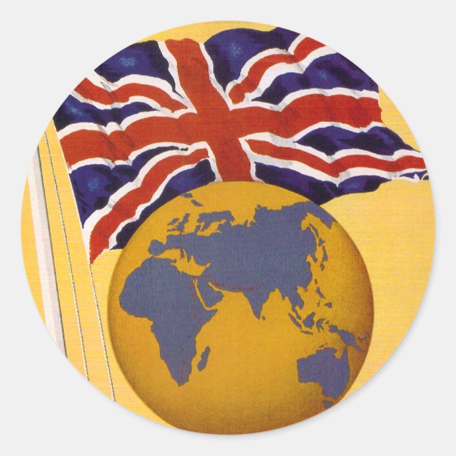 Die Fluggesellschaft des Reiches Runder Aufkleber (Vorderseite)