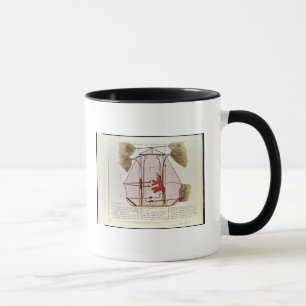 Die Flugmaschine von Jean Pierre Blanchard Tasse