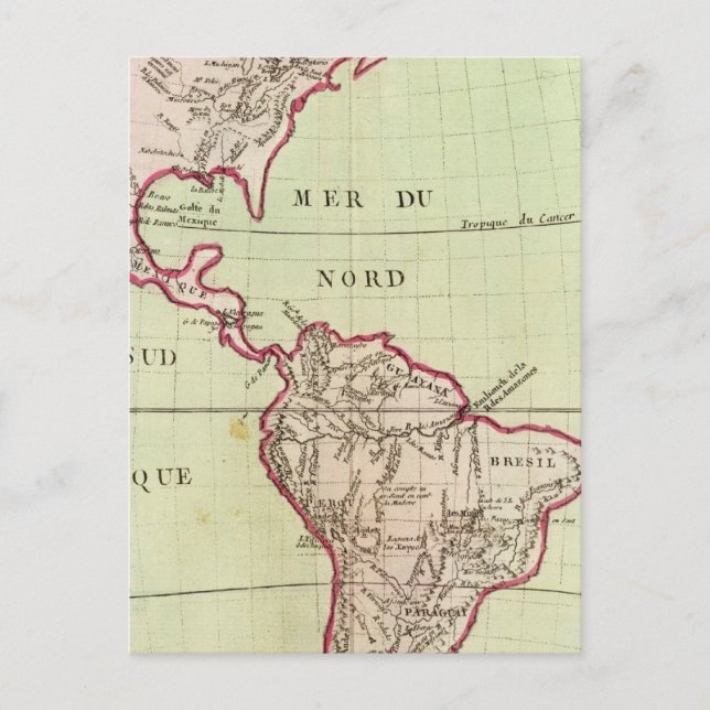 Die Flüsse und Berge Amerikas Postkarte (Vorderseite)