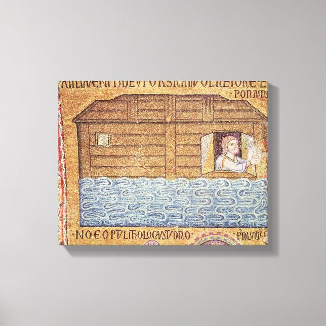 Die Flut, aus dem Atrium, Detail Noah Leinwanddruck (Vorderseite)