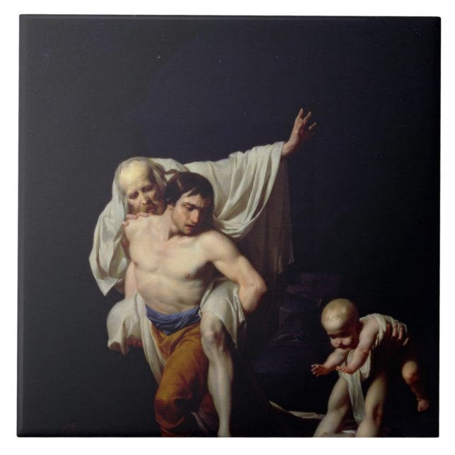 Die Flut, c.1789 (Öl auf Leinwand) Fliese (Vorderseite)