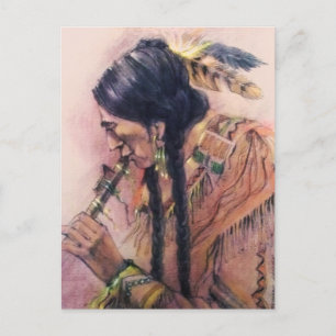 Die Flute-Player-Postkarte Postkarte