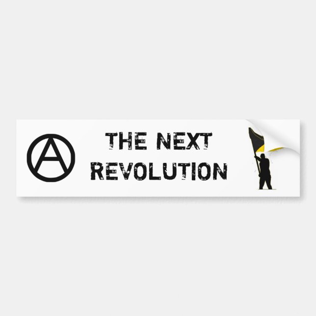 Die folgende Revolution Autoaufkleber (Vorne)