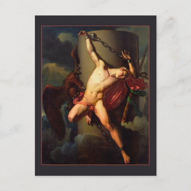 Die Folter von Prometheus durch Jean Lair Postkarte (Vorderseite)