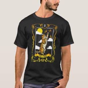 Die Fool Cat Arcana Tarot Card Mystical Wiccan T-Shirt