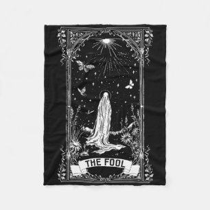 Die Fool Ghost Cotattcore-Tarot-Karte Hauptarcana Fleecedecke