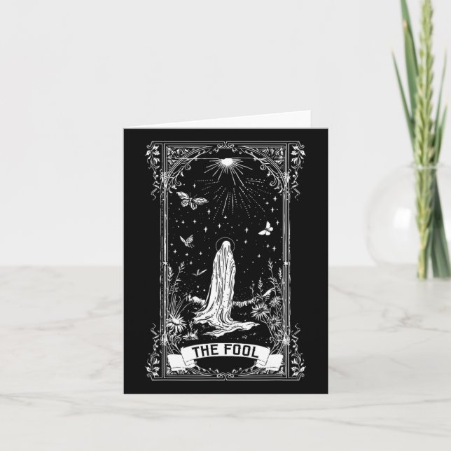 Die Fool Ghost Cotattcore-Tarot-Karte Hauptarcana Karte (Vorderseite)
