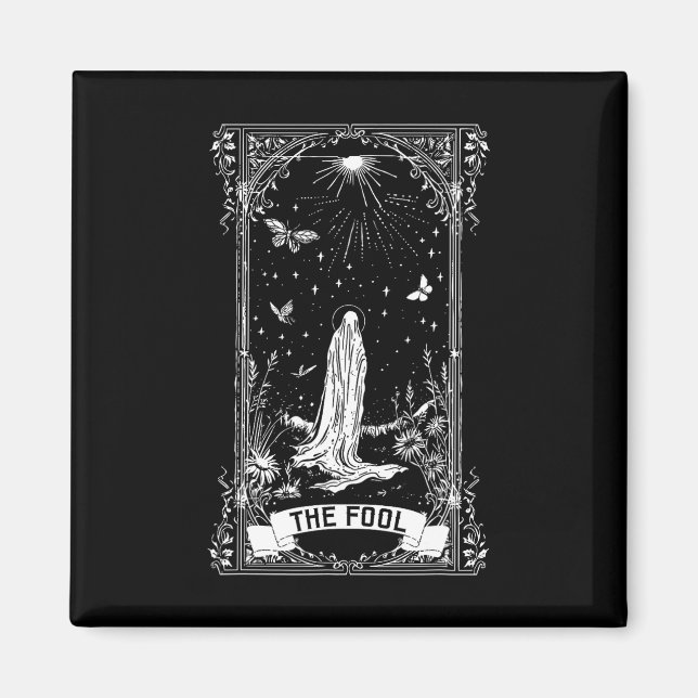 Die Fool Ghost Cotattcore-Tarot-Karte Hauptarcana Magnet (Vorne)