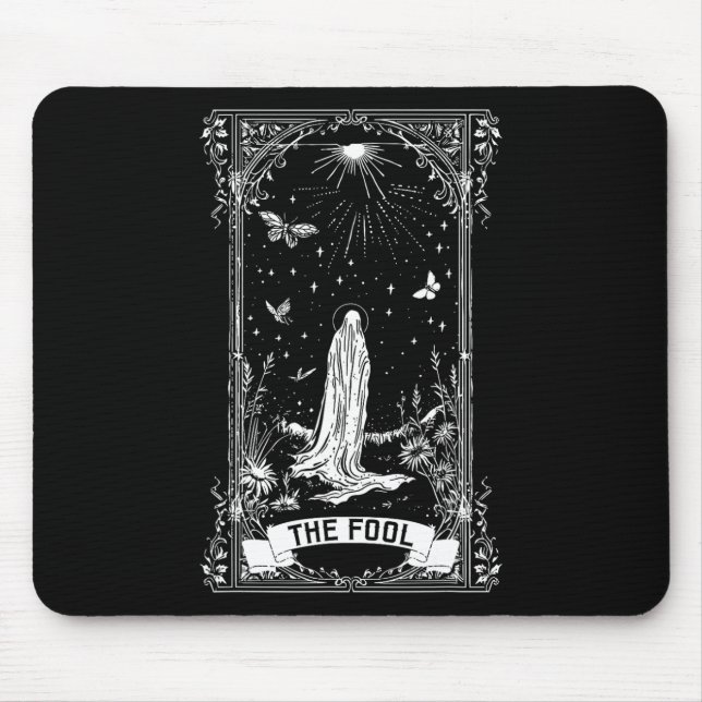Die Fool Ghost Cotattcore-Tarot-Karte Hauptarcana Mousepad (Vorne)