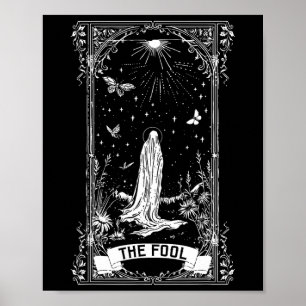 Die Fool Ghost Cotattcore-Tarot-Karte Hauptarcana Poster