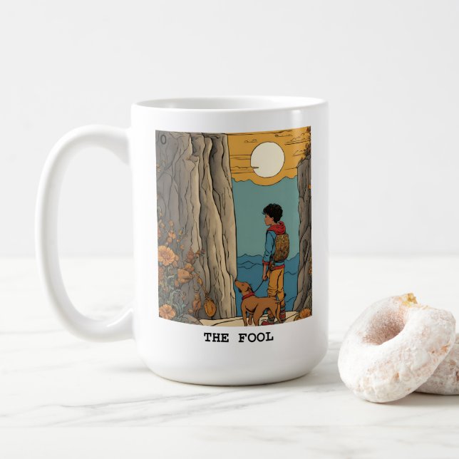 DIE FOOL - TAROT-KARTE KAFFEETASSE (Mit Donut)