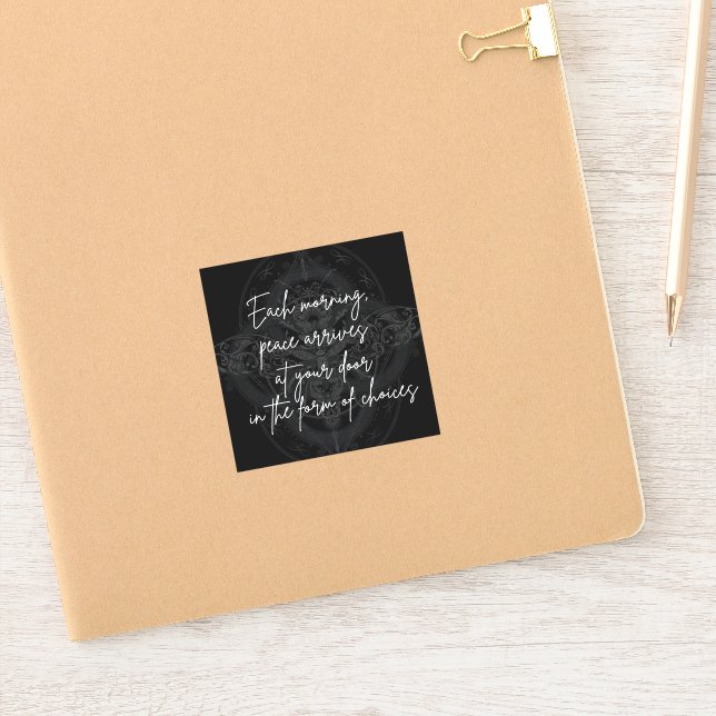 Die Form der Erinnerung Aufkleber (Notizbuch)