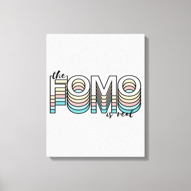 Die Form ist echte Pastel Moderne Typografie Leinwanddruck (Vorderseite)