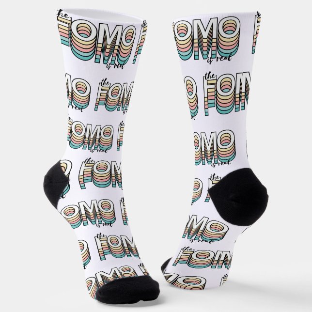 Die Form ist echte Pastel Moderne Typografie Socken (Gewinkelt)