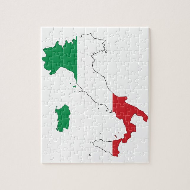 Die Form Italiens Puzzle (Vertikal)