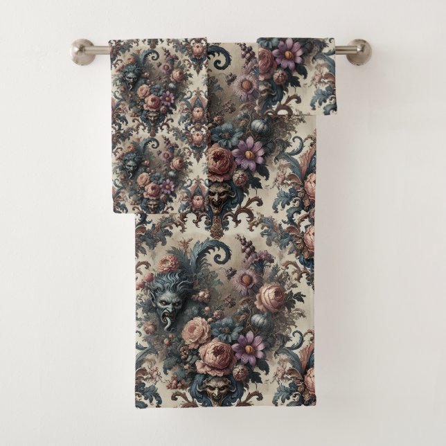 Die formellen Freunde - gotisch Viktorianisch Badhandtuch Set (Insitu)