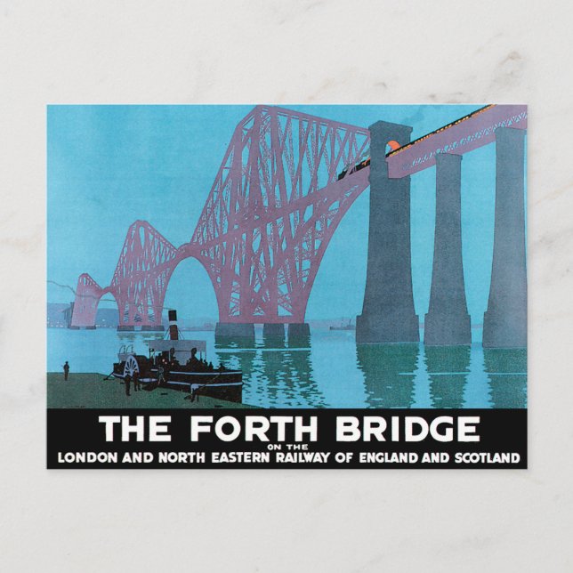 Die Forth Bridge Postkarte (Vorderseite)