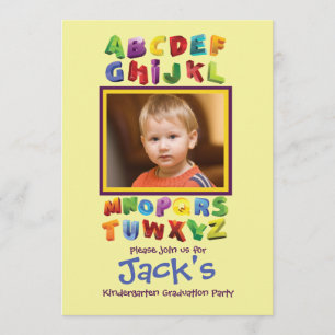 Die Foto-Einladung des ABCs Einladung