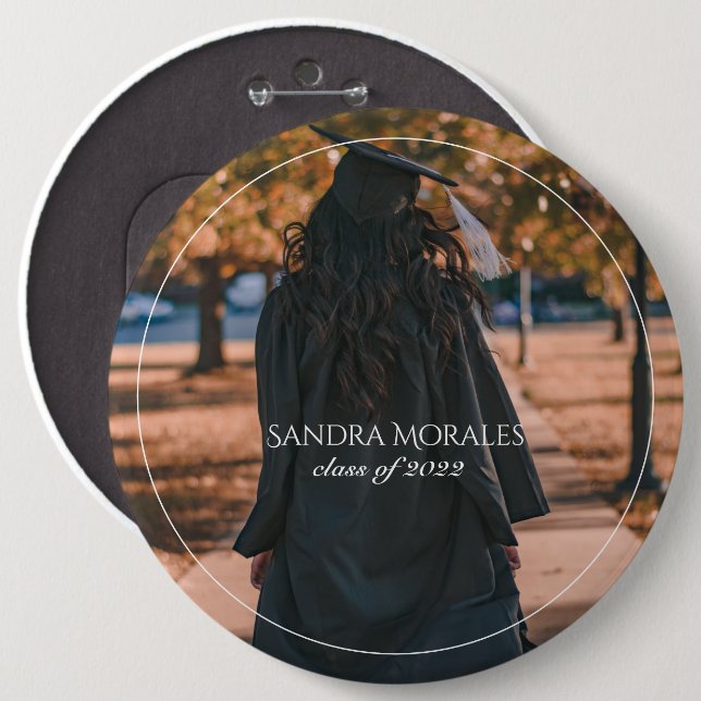 Die Foto-Klasse Ihres Abschlusses Button (Vorne & Hinten)