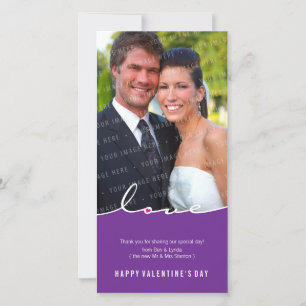 DIE FOTOKARTE DES VALENTINES:: Liebeverteilung 8P Feiertagskarte