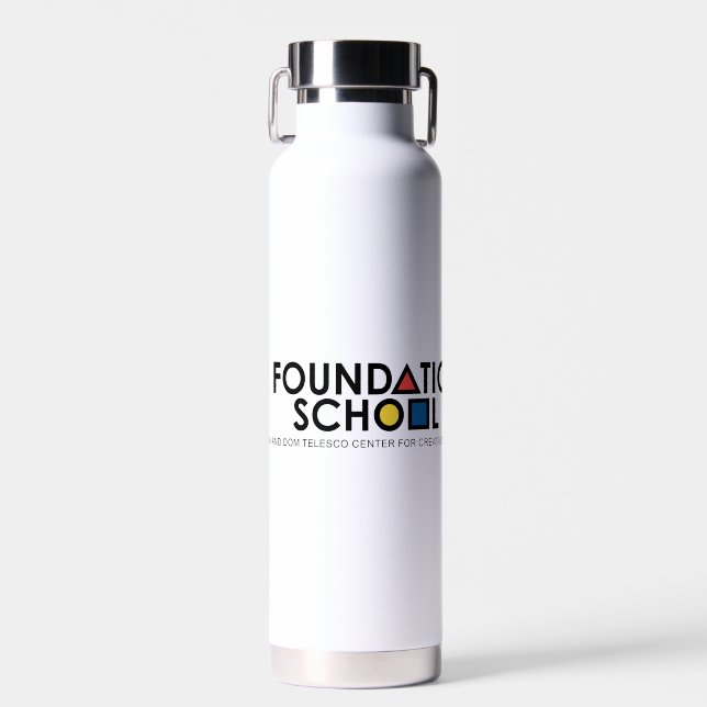 Die Foundations School an der CCE Wasserflasche Trinkflasche (Vorne)