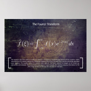 Die Fourier-Transformation - Math Poster