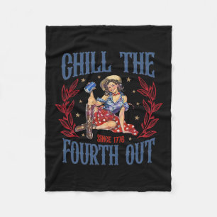 Die Fourth Out Retro 4. Juli Unabhängigkeitstag  Fleecedecke