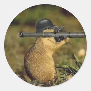 Die Fox Die Runder Aufkleber
