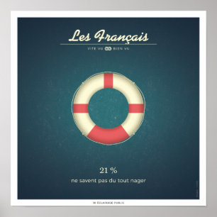 Die Franzosen, die nicht schwimmen können Poster