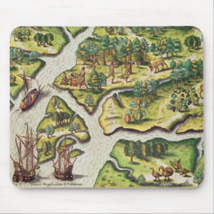 Die Franzosen kommen im königlichen Hafen an Mousepad