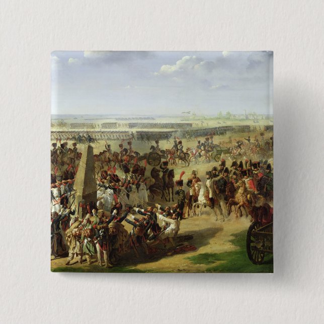Die französische Armee, die hinunter die Rosbach Button (Vorderseite)