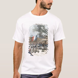Die französische Flagge, die Abomey kommt T-Shirt