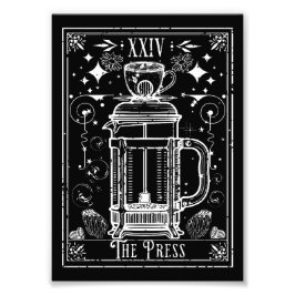 Die französische Pressekaffee-Tarot-Karte Fotodruck
