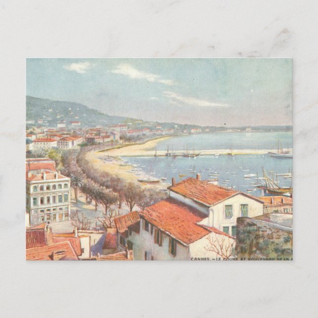 Die Französische Riviera Postkarte (Vorderseite)