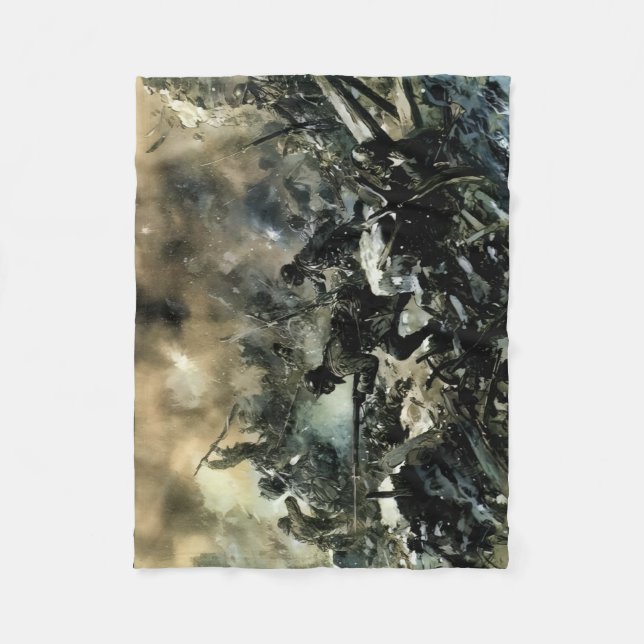 Die französische Schlacht von Verdun gegen die Sch Fleecedecke (Vorderseite)