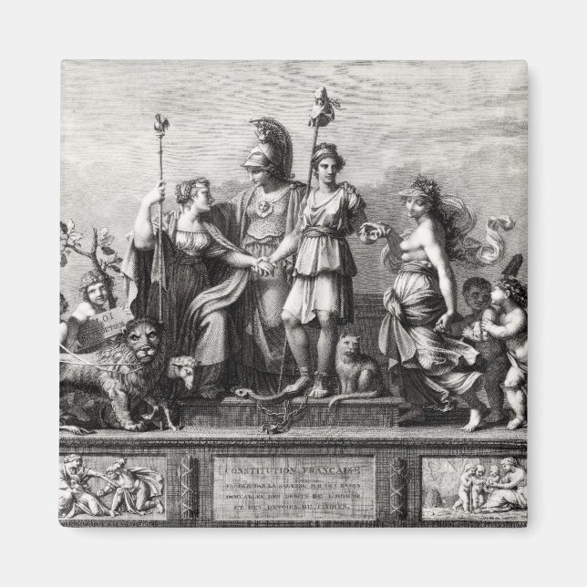 Die französische Verfassung Magnet (Vorne)