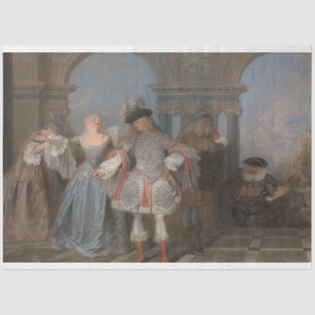 Die französischen Komiker entziffern Papier (Vorderseite)