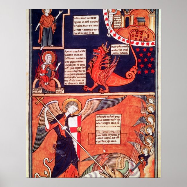 Die Frau der Apokalypse wird von der Seve angegrif Poster (Vorne)